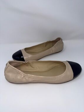 Delman ballet two tone flats